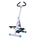 image 1 of HOMCOM Foldable Stepper Adjustable Step Machine with Handlebar LCD Display, White