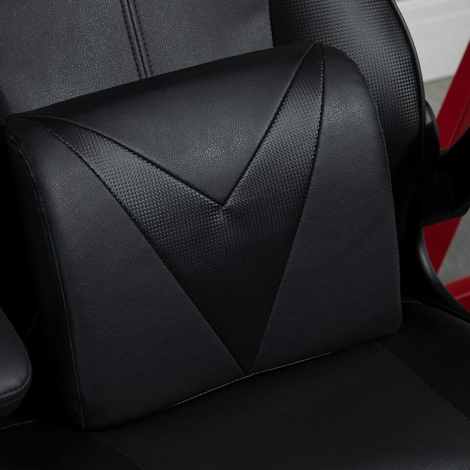 image 1 of Vinsetto Gaming Chair Home Office Chair w/ Swivel Pedestal Base Lumbar Support