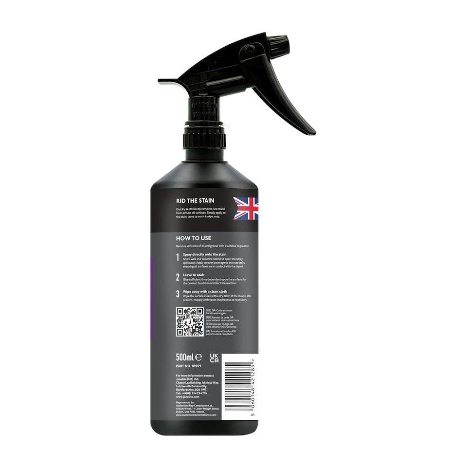image 1 of Jenolite Wipe Clean Rust Stain Remover Spray - 5l