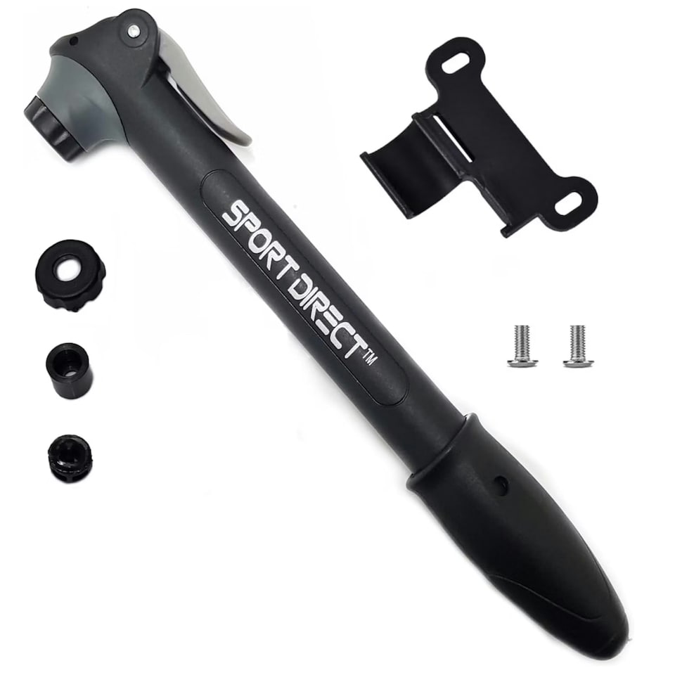 image 1 of Sport Direct 120 PSI Mini Bike Hand Pump + Bracket MTB/BMX Schrader/Presta Valve