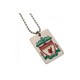 image 2 of Liverpool FC Enamel Crest Dog Tag And Chain - Silver - One Size