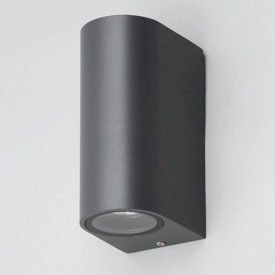 image 1 of BHS Smithe Outdoor Up and Down Wall Light, Black