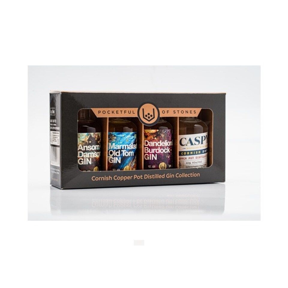 Pocketful Of Stones Cornish Gin Gift Set 4 x 50ml