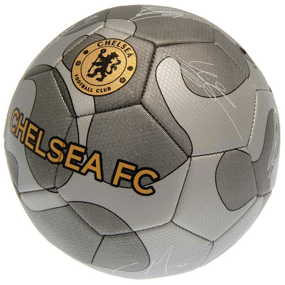 image 1 of Chelsea FC Camo Football - Silver/Gold - 5