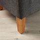 image 3 of Fabric Tub Chair Colour Range Wooden Legs Armchair Living Room Modern Office | Grey