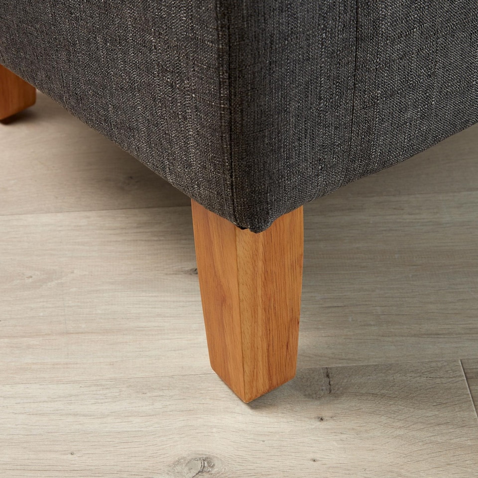 image 1 of Fabric Tub Chair Colour Range Wooden Legs Armchair Living Room Modern Office | Grey