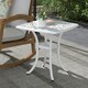 image 2 of Outsunny Cast Aluminium Bistro Table with Umbrella Hole, Bronze Tone 