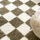 image 6 of Soft Cream Checkerboard Rug Living Room Bedroom Hallway Area Thick Modern 120cm x 170cm | Cream | Cream | 120cm x 170cm