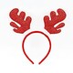 image 2 of House Of Paws Sparkle Antlers Headband - Red - One Size