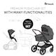 image 2 of hauck Walk N Care Pushchair Set - Dark Grey Grey