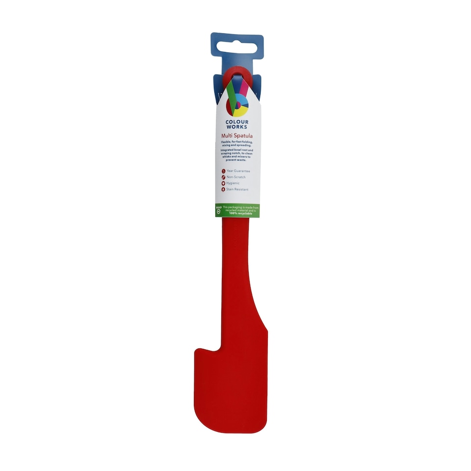 image 1 of Colourworks Silicone Kitchen Spatula Red 28cm