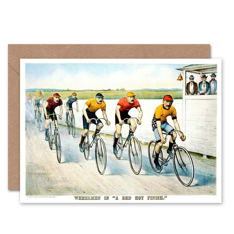 image 1 of Sport Memorabilia Cycling Bicycle Racing USA Art Card