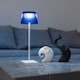 image 5 of Auraglow Rechargeable Cordless LED Table Lamp - CAPRI | Blue | White/Blue