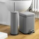 image 6 of Harbour Housewares Mismatched Toilet Brush & Bin Set - Matt Grey