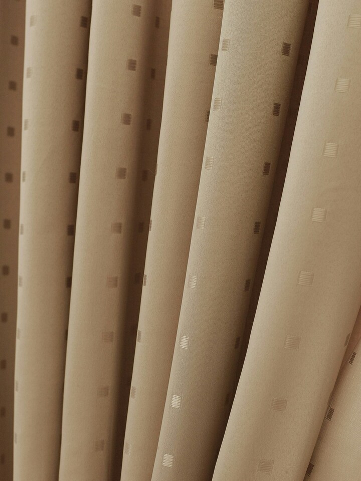 image 1 of Adison Lined Pencil Pleat Taped Curtains - 229cm x 274cm - Latte