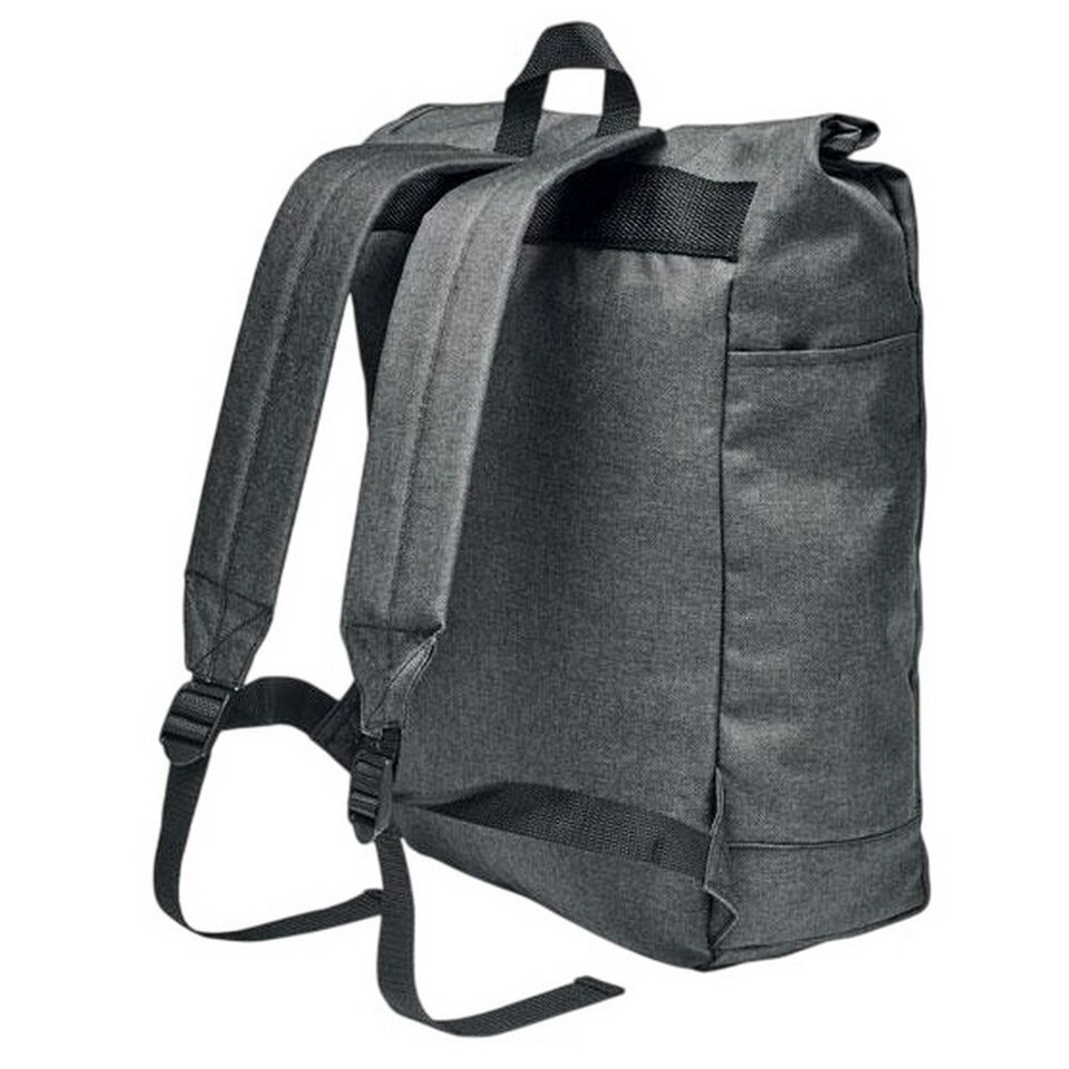 image 1 of MidOcean Udine Two Tone RPET Backpack - Black - One Size Black