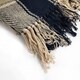 image 3 of Comfy Check Collection Recycled Cotton Throw in Navy (70" x 100") Blue | Blue
