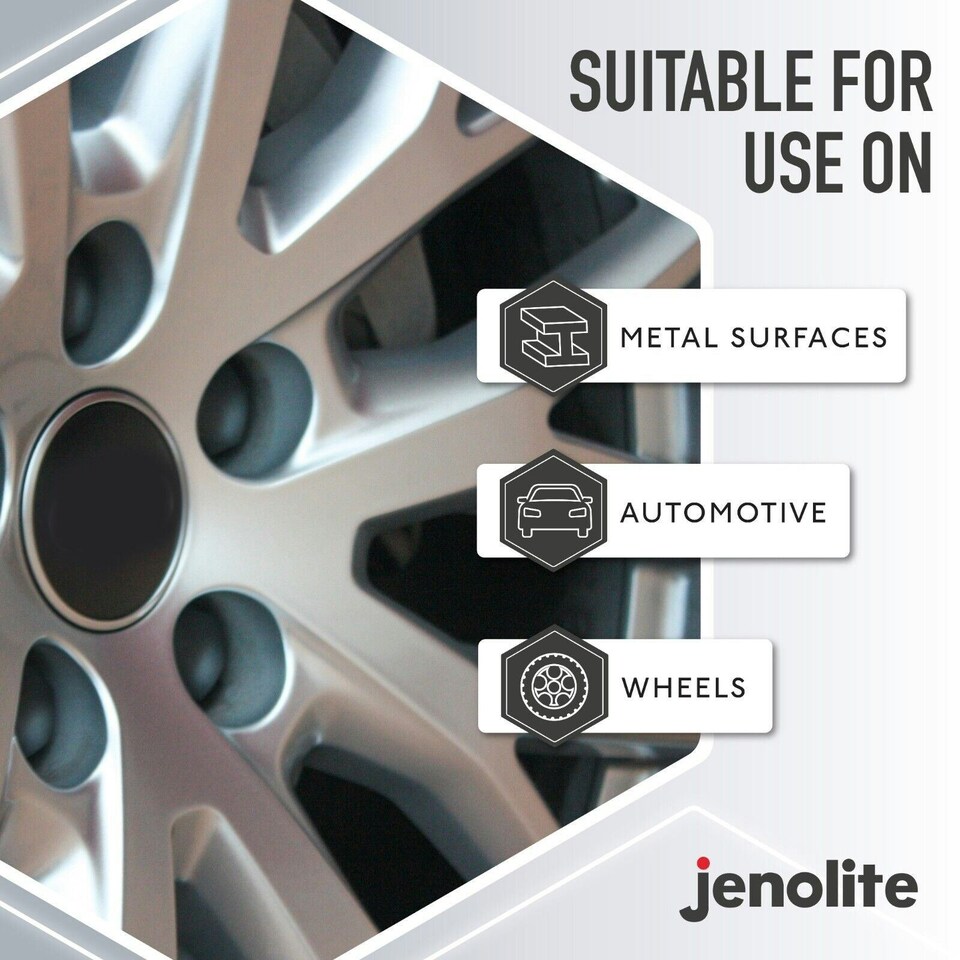 image 1 of Jenolite Alloy Wheel Paint - Silver - 400ml - 3-Pack