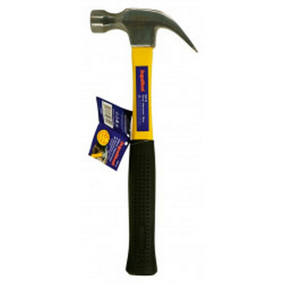 SupaTool Fibreglass Claw Hammer - Yellow/Black - One Size