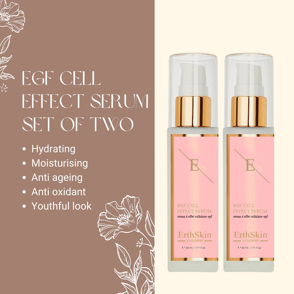 image 1 of 2X Erth Skin London EGF Cell Effect Serum 60ml