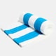 image 6 of OHS Vertical Stripe Soft Absorbent Quick Drying Travel Holiday Summer Beach Bath Towel Orange | One size