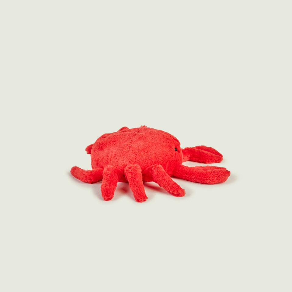 image 1 of Warmies Plush Crab Microwavable Weighted Teddy