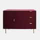 image 4 of OHS Ribbed Sideboard Table Modern Drawer Shelf Cabinet Storage
