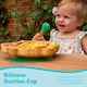 image 3 of Tiny Dining Children's Bamboo Suction Monkey Dinner Set - Blue