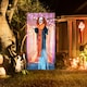 image 2 of HOMCOM Circus Clown Halloween Decoration, Outdoor Animated Prop for Party