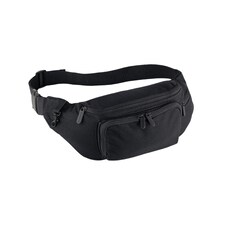 Quadra Plain Waist Bag | Black | Black | One Size | 1