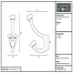 image 4 of Hammer & Tongs Grey Ceramic Ball Hat & Coat Hook - W30mm x H105mm - Raw