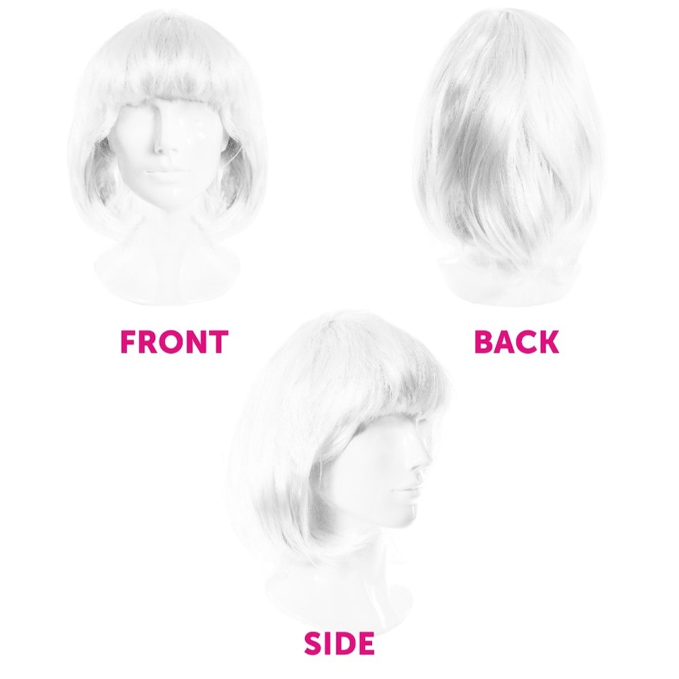 image 1 of White Bob Wig | White | 3