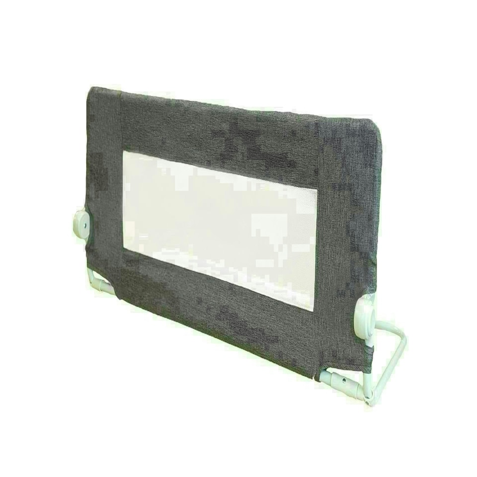 image 1 of Safetots Deluxe Soft Touch Denim Bed Rail, Grey 100cm Wide x 40cm Tall, Toddler Bed Guard For Safety