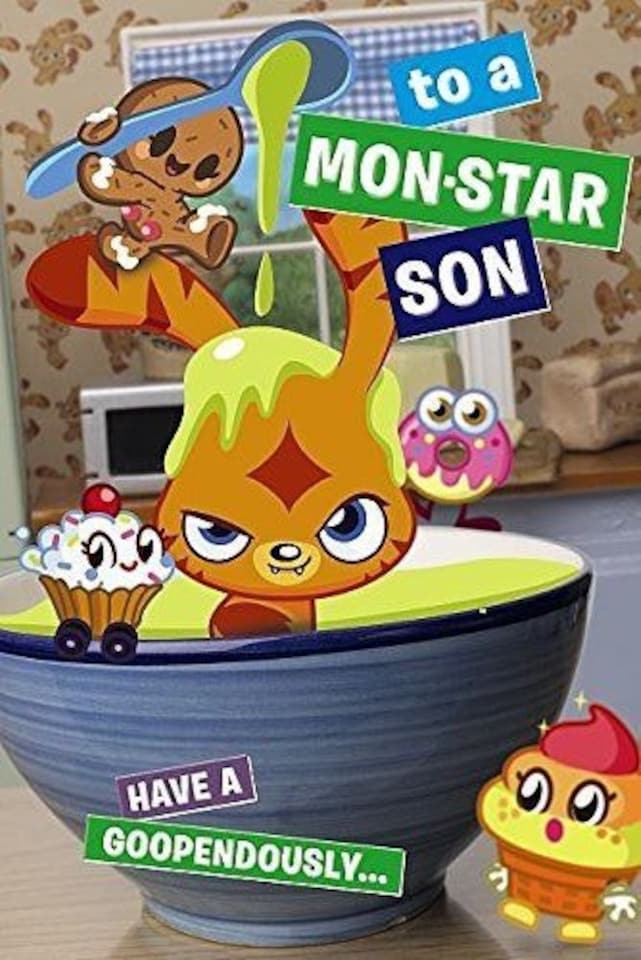 image 1 of Moshi Monsters Son Birthday 3D Holographic Greeting Card To a Mon-Star Son