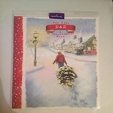 For You, Dad a Christmas Wish Greeting Card....