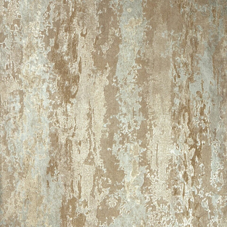 Sample of Nova Metallic Wallpaper in Champagne and Silver Multi