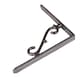 image 3 of Hammer & Tongs Scroll Iron Shelf Bracket - D205mm - Raw