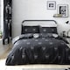 image 2 of Catherine Lansfield Skulls Reversible Single Duvet Cover Set Grey