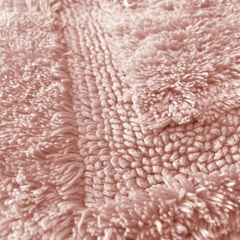 image 1 of Marlborough Bamboo Cotton Bath Mat - Rose Pink