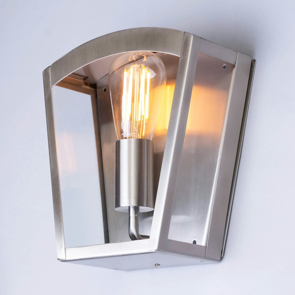 image 1 of BHS Kerr Outdoor Wall Light, Stainless Steel