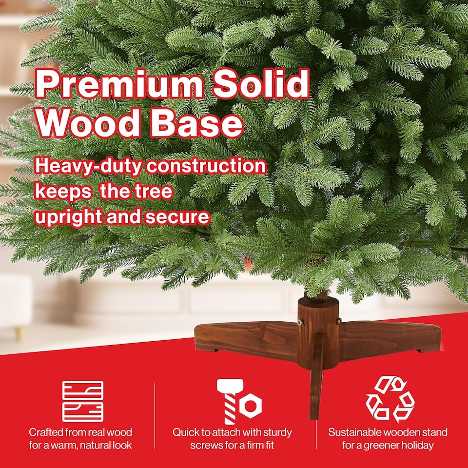 image 1 of 5ft Artificial Christmas Pine Tree 100% PE Injection Moulded