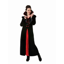 Bristol Novelty Womens/Ladies Queen Of The Vampires Costume - Black/Red - Standard One Size