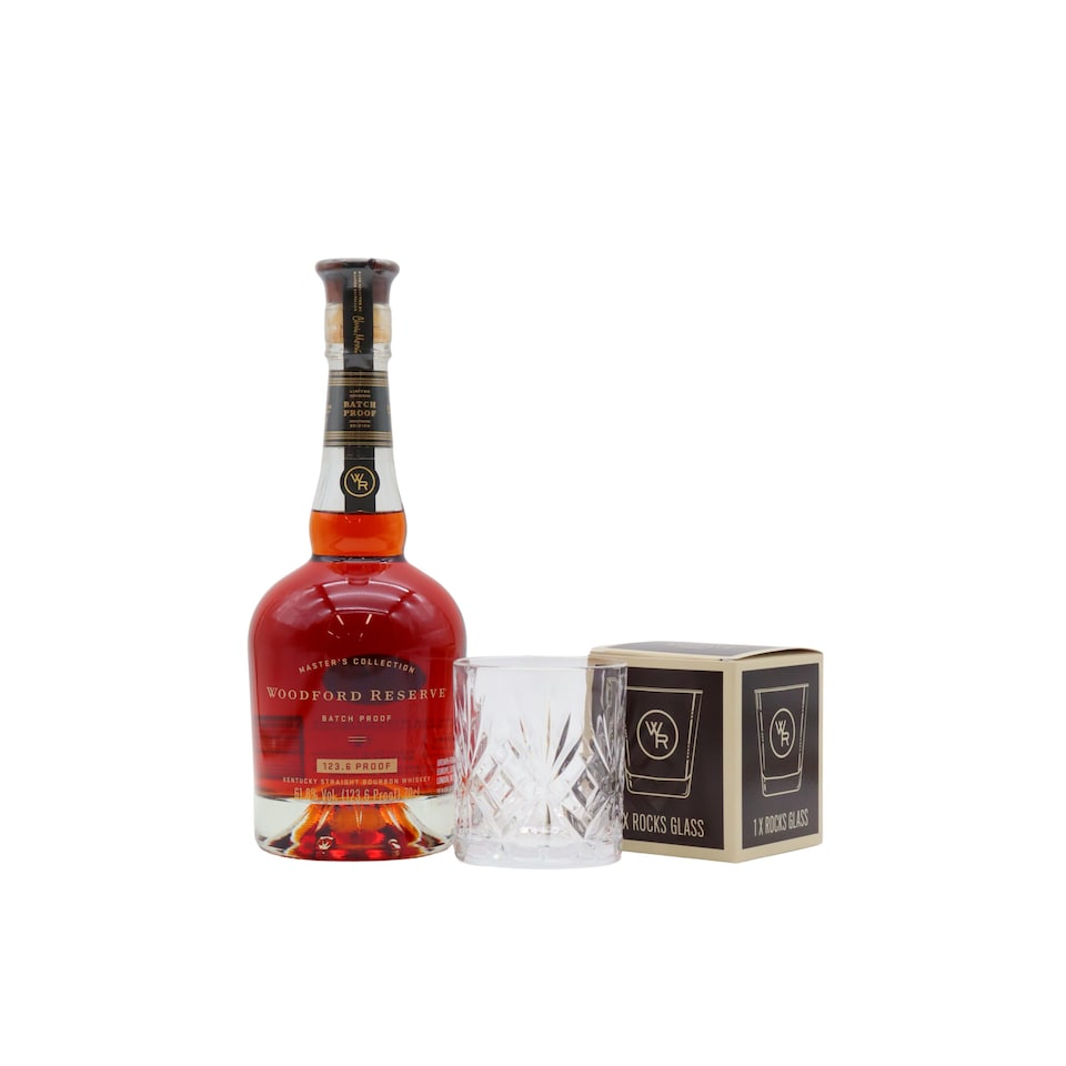 Woodford Reserve - Masters Collection - 123.6 Batch Proof Bourbon Whiskey (Includes Branded Glass)