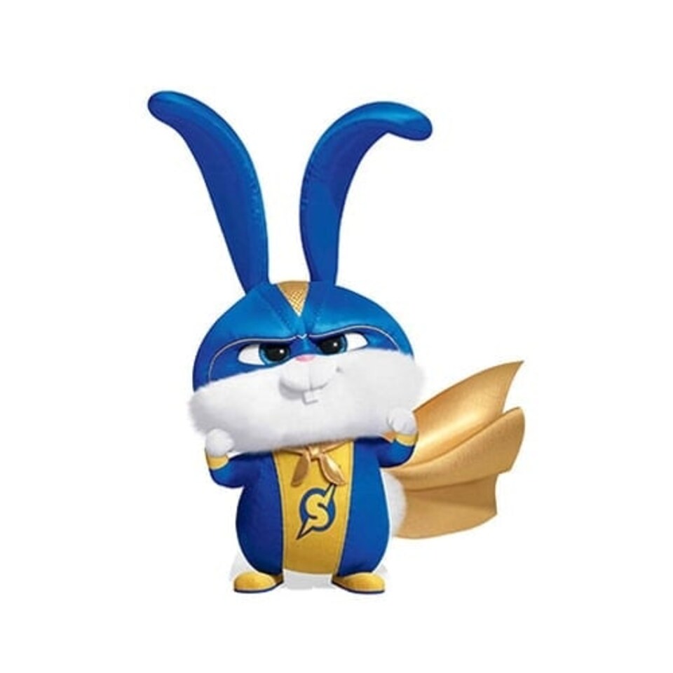 Superhero Rabbit Snowball Secret Life of Pets Star Mini Cardboard Cutout 90cm
