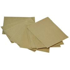 Faithfull Cork Block Glasspaper Sanding Sheets Assorted (pack 10) - Multi Colour - 115 x 140mm