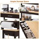 image 5 of Yaheetech Rolling Kitchen Island Cart on Wheels Espresso