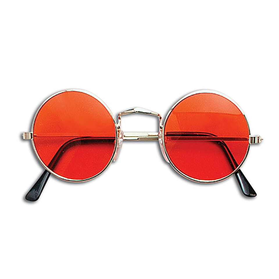 image 1 of Bristol Novelty Unisex Adults 60s Style Glasses - Orange - One Size One Size