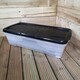 image 2 of 2 x 42L Clear Under Bed Storage Box with Black Lid, Stackable and Nestable Design Storage Solution