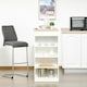 image 6 of HOMCOM Bar Table Coffee Table Kitchen Dining Table with 4-Tier Shelf