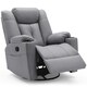 image 2 of Afton Electric Technology Fabric Auto Recliner USB Lounge Sofa Chair (Grey)